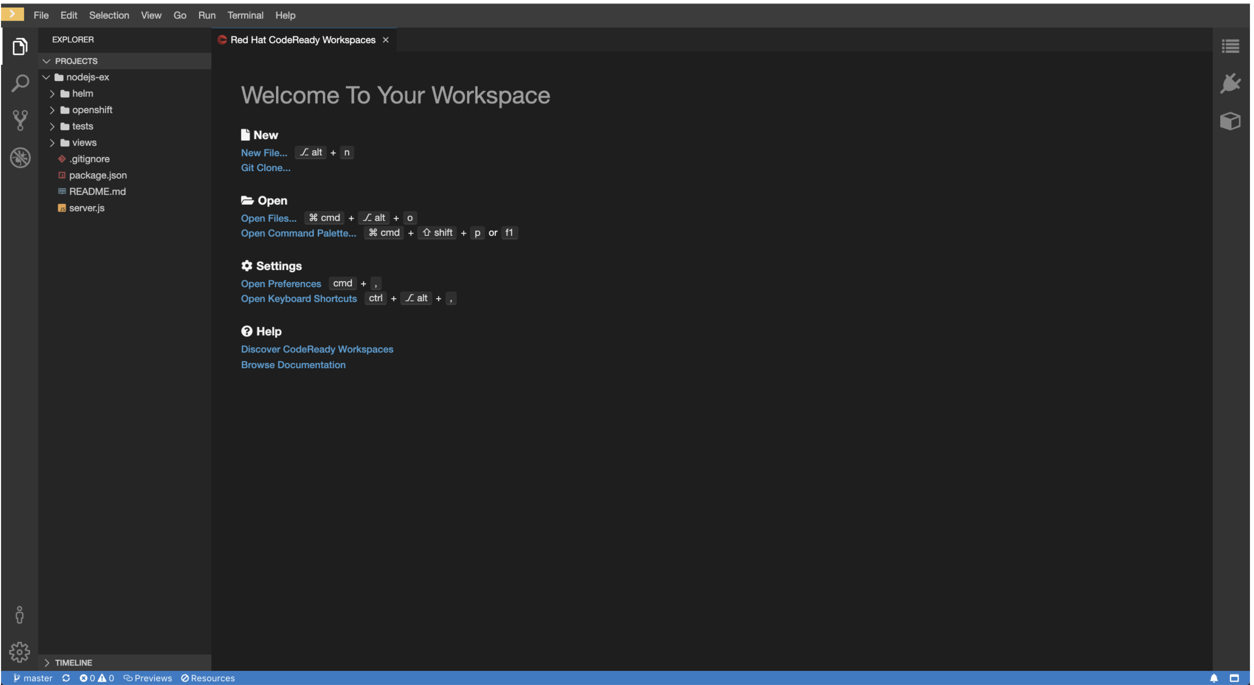 CodeReady Workspaces